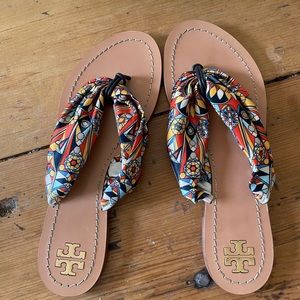 Tory Burch Scarf Sandals